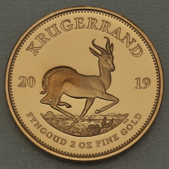 Goldmünze 2oz "Krügerrand" 2019 (PP) (Südafrika)