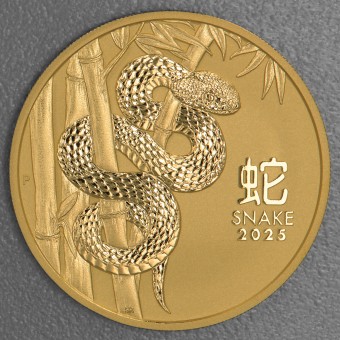Goldmünze 2oz "Schlange" 2025 Lunar III – Year of the Snake (Australien)