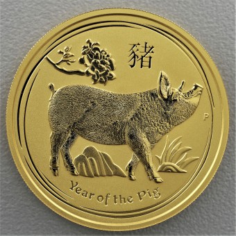 Goldmünze 2oz "Schwein" 2019 Lunar II – Year of the Pig (Australien)