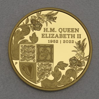 Goldmünze 2oz "Queen's Platinum Jubilee" 2022 (PP) (Australien)