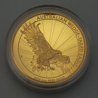 Goldmünze 2oz "Wedge-tailed Eagle" 2019 (PP/HR) (Australien)