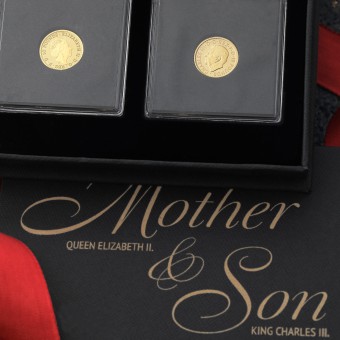 Goldmünze 2 x 1/10oz "Britannia" 2023 Set – Mother & Son (Großbritannien)