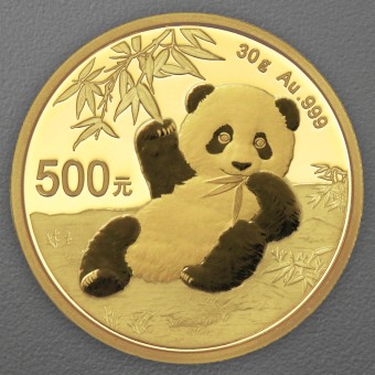 Goldmünze 30g "Panda" 2020 (China)
