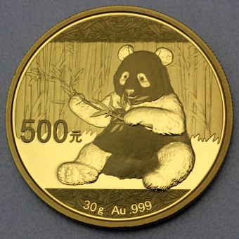 Goldmünze 30g "Panda - 2017" (China) 