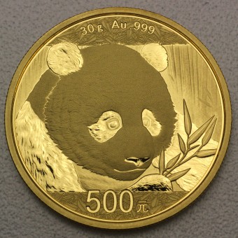 Goldmünze 30g "Panda - 2018" (China) 
