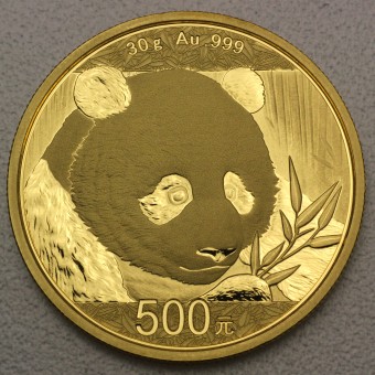Goldmünze 30g "Panda" 2018 (China)