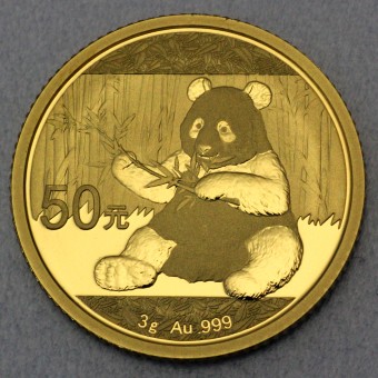 Goldmünze 3g "Panda" 2017 (China)