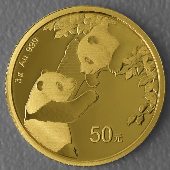 Goldmünze 3g "Panda" 2023 (China)