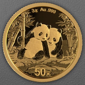 Goldmünze 3g "Panda" 2026 (China)