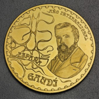 Goldmünze 400 Euro "Antoni Gaudi" 2002 (Spanien)