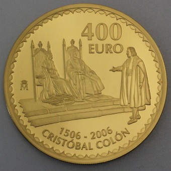 Goldmünze 400 Euro "Cristobal Colon" 2006 (Spanien)