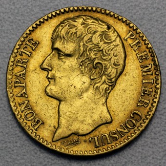 Goldmünze 40 Francs "Bonaparte Premier Consul" (Frankreich)
