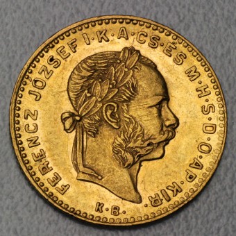 Goldmünze "4 Florin/Wappen" (Österreich/Ungarn) 