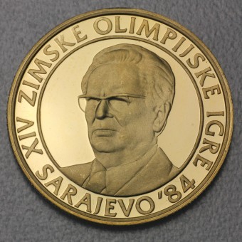 Goldmünze "5000 Dinar - 1983" (Jugoslawien) 