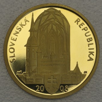 Goldmünze "5000 Kronen 2008" (Slowakei) 400. Krönungsjubiläum Matthias II.