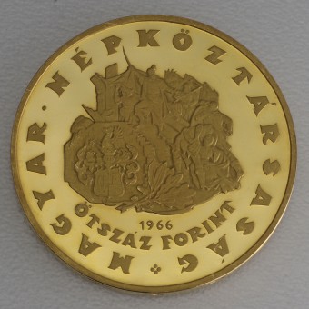 Goldmünze 500 Forint "Miklos Zrinyi" 1966 (Ungarn)