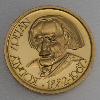 Goldmünze 500 Forint "Zoltán Kodály" 1967 (Ungarn)