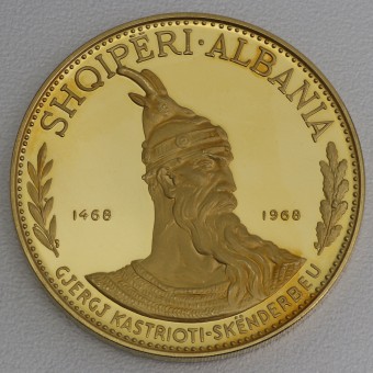 Goldmünze "500 Leke" 1968 (Albanien)