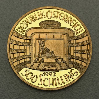 Goldmünze 500 Schilling "Staatsoper" 1992 (PP) 150 Jahre Wiener Philharmoniker (Österreich)