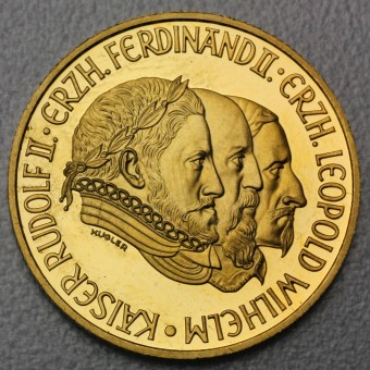 Goldmünze "500 Schilling-1993 Rudolf II" 