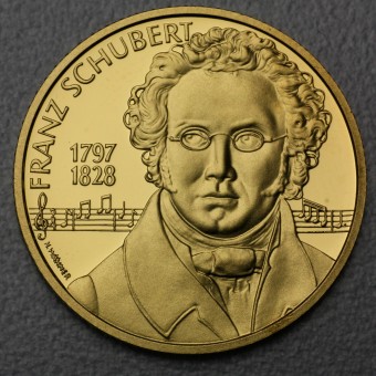 Goldmünze 500 Schilling "Franz Schubert" 1997 (PP) Wiener Musiklegenden (Österreich)
