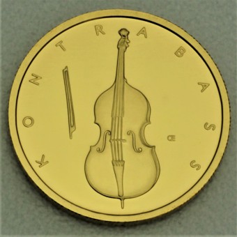 Goldmünze "50 Euro BRD 2018 Kontrabass" Musikinstrumente