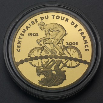 Goldmünze "50 Euro-2003 Tour de France" (Frankr.) 
