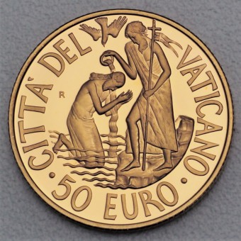 Goldmünze "50 Euro - 2005" Die Taufe (Vatikanstadt)