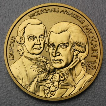 Goldmünze "50 Euro-2006 Mozart" (Österreich) Große Komponisten