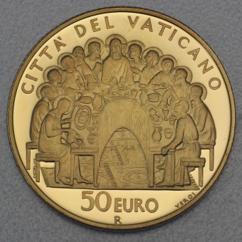 Goldmünze "50 Euro - 2007" (Vatikan) Eucharistie