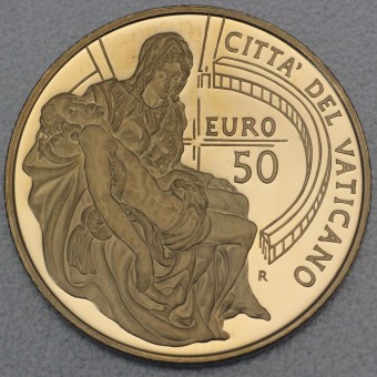 Goldmünze "50 Euro - 2008" (Vatikan) La Pieta