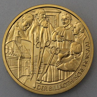 Goldmünze 50 Euro "Billroth" 2009 Große Mediziner (Österreich)
