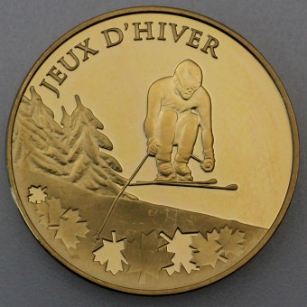 Goldmünze 50 Euro "Vancouver Ski" 2009 (Frankreich)