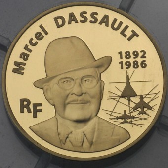Goldmünze 50 Euro "Marcel Dassault" 2010 (Frankreich)