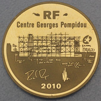 Goldmünze "50 Euro-2010 Pompidou" (Frankreich) 