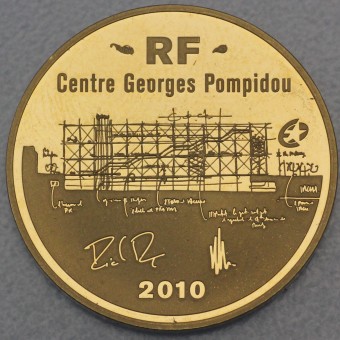 Goldmünze 50 Euro "Pompidou" 2010 (Frankreich)