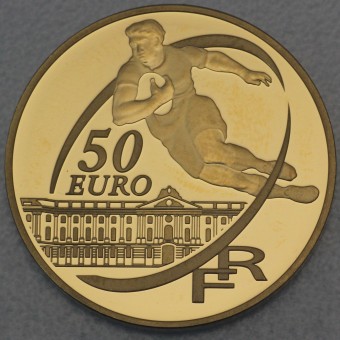 Goldmünze 50 Euro "Rugby" 2010 (Frankreich)