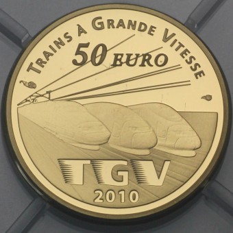 Goldmünze 50 Euro "TGV" 2010 (Frankreich)