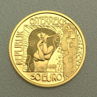 Goldmünze "50 Euro-2015 Klimt, Medizin" (Österr.) 
