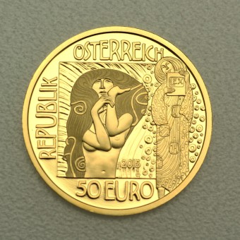 Goldmünze "50 Euro-2015 Klimt, Medizin" (Österr.) 