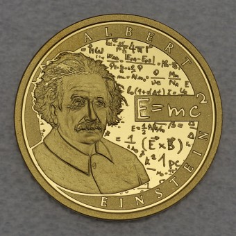 Goldmünze "50 Euro-2016 Albert Einstein" (Belgien) 