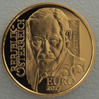 Goldmünze "50 Euro-2017 Sigmund Freud" (Österr.) 