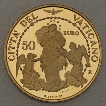 Goldmünze "50 Euro - 2017" Maria die Knotenlöserin (Vatikanstadt)