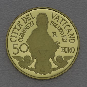 Goldmünze "50 Euro - 2021" 300. Todestag Papst Clemens XI. (Vatikanstadt)