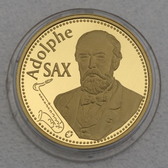 Goldmünze 50 Euro "Adolphe Sax" 2014 (Belgien)