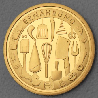 Goldmünze "50 Euro BRD 2023 Ernährung" Deutsches Handwerk