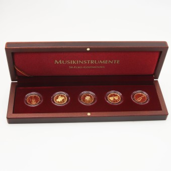 Goldmünzen 50 Euro "Musikinstrumente" 2018-2022 Set – 5-teilig (Deutschland)
