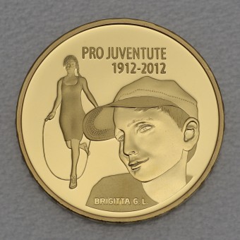 Goldmünze 50 Franken "100 J. Pro Juventute" 2012 (Schweiz)