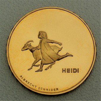 Goldmünze 50 Franken "Heidi" 2001 (Schweiz)