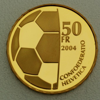 Goldmünze 50 Franken "100 Jahre FIFA" 2004 (Schweiz)